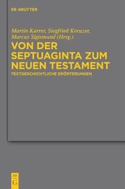 Cover von Von der Septuaginta zum Neuen Testament