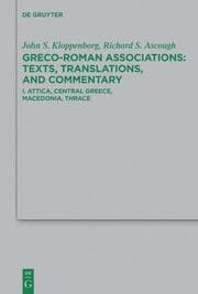 Cover von Greco-Roman Associatons: Texts, Translations, and Commentary