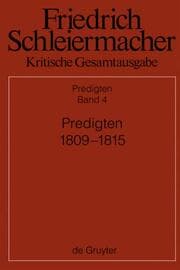 Cover von Predigten 1809-1815