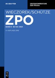 Cover von ZPO §§ 724-802l
