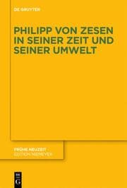 Cover von Philipp von Zesen in seiner Zeit und seiner Umwelt