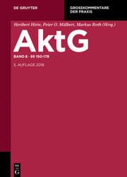Cover von AktG §§ 150-178