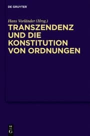 Cover von Transzendenz und die Konstitution von Ordnungen
