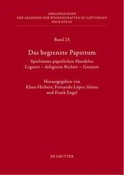 Cover von Das begrenzte Papsttum