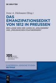 Cover von Das Emanzipationsedikt von 1812 in Preußen