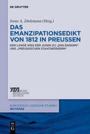Cover von Das Emanzipationsedikt von 1812 in Preußen