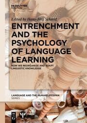Cover von Entrenchment and the Psychology of Language Learning