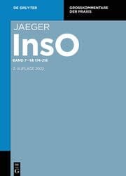 Cover von Insolvenzordnung §§ 174-216