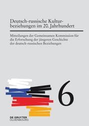 Cover von Deutsch-russische Kulturbeziehungen im 20. Jahrhundert