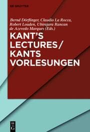 Cover von Kants Lectures / Kants Vorlesungen