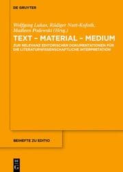 Cover von Text - Material - Medium