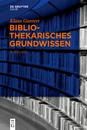 Cover von Bibliothekarisches Grundwissen