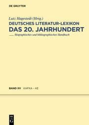 Cover von Deutsches Literatur-Lexikon Kafka-Karnein