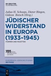 Cover von Jüdischer Widerstand in Europa (1933-1945)