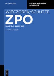 Cover von §§ 803-863