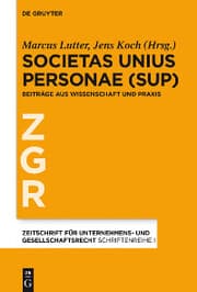 Cover von Societas Unius Personae (SUP)