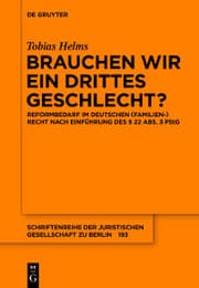 Cover von Brauchen wir ein drittes Geschlecht?