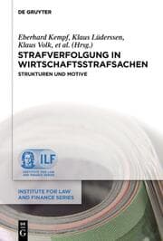 Cover von Strafverfolgung in Wirtschaftsstrafsachen
