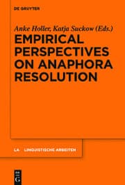 Cover von Empirical Perspectives on Anaphora Resolution