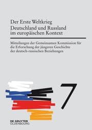 Cover von Der Erste Weltkrieg. Deutschland und Russland im europäischen Kontext