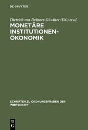 Cover von Monetäre Institutionenökonomik