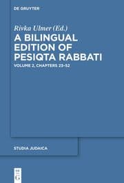 Cover von A Bilingual Edition of Pesiqta Rabbati