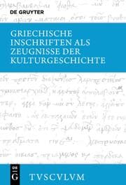 Cover von Griechische Inschriften als Zeugnisse der Kulturgeschichte