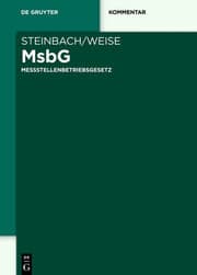 Cover von Messstellenbetriebsgesetz/MsbG