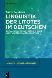 Cover von Linguistik der Litotes im Deutschen