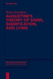 Cover von Augustine's Theory of Signs, Signification, and Lying