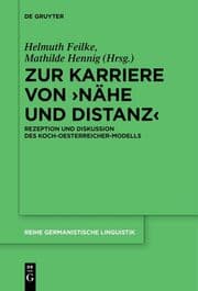 Cover von Zur Karriere von Nähe und Distanz