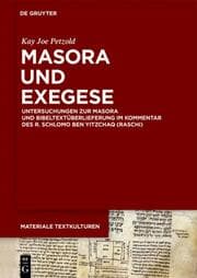 Cover von Masora und Exegese