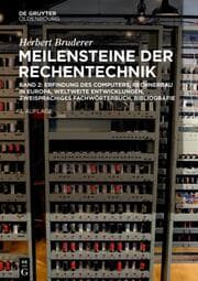 Cover von Erfindung des Computers, Rechnerbau in Europa, weltweite Entwicklungen, zweisprachiges Fachwörterbuch, Bibliografie