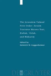 Cover von Tractates Ma'aser Seni, Hallah,'Orlah, and Bikkurim