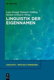 Cover von Linguistik der Eigennamen
