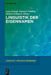 Cover von Linguistik der Eigennamen