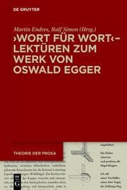 Cover von Wort für Wort - Lektüren zum Werk von Oswald Egger