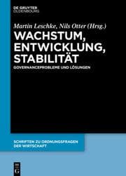 Cover von Wachstum, Entwicklung, Stabilität