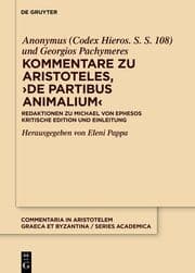 Cover von Kommentare zu Aristoteles,>De partibus animalium<
