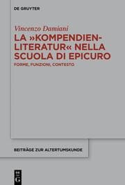 Cover von La Kompendienliteratur nella scuola di Epicuro