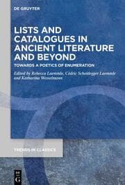 Cover von Lists and Catalogues in Ancient Literature and Beyond