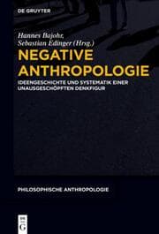 Cover von Negative Anthropologie