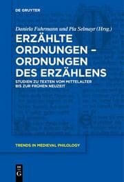 Cover von Erzählte Ordnungen - Ordnungen des Erzählens