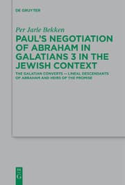 Cover von Paul's Negotiation of Abraham in Galatians 3 in the Jewish Context