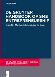 Cover von De Gruyter Handbook of SME Entrepreneurship