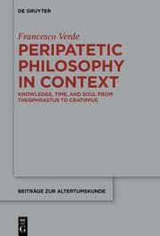 Cover von Peripatetic Philosophy in Context