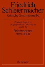 Cover von Briefwechsel 1819-1820