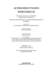 Cover von Band VIII, 1: -scaffa-scuz. 11.-17. Lieferung