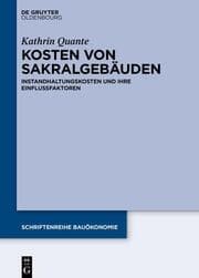 Cover von Kosten von Sakralgebäuden