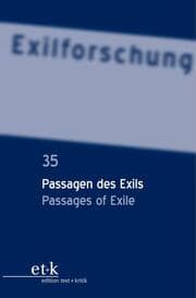 Cover von Passagen des Exils / Passages of Exile
